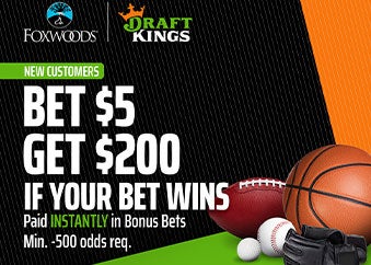 Draftkings Bet $5 Get $200 in Bonus Bets 